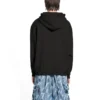 Hoodie met logo, medium pasvorm “Washed Black” 600583TLVB81146