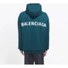 Hoodie met logo op de rug “Green” 570811THV793230