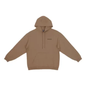 Hoodie met logo op de rug, normale pasvorm “Brown” 600583TMVF57761