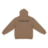 Hoodie met logo op de rug, normale pasvorm “Brown” 600583TMVF57761