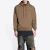 Hoodie met logo op de rug, normale pasvorm “Brown” 600583TMVF57761