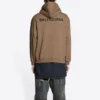 Hoodie met logo op de rug, normale pasvorm “Brown” 600583TMVF57761