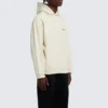 Hoodie met logo op de rug, normale pasvorm “Off White” 600583TMVF5-9069