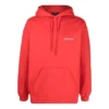 Hoodie met logo op de rug, regular fit “Bright Red” 600583TMVF53168