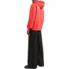 Hoodie met logo op de rug, regular fit “Bright Red” 600583TMVF53168