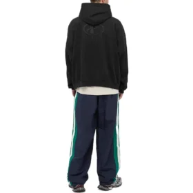 Hoodie met logo op de rug “Zwart” 674986TLV971069