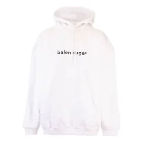 Hoodie met logo-opdruk Wit 578135TIV559040