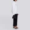 Hoodie met logo-opdruk Wit 578135TIV559040