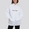 Hoodie met logo-opdruk Wit 578135TIV559040