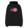 Hoodie met losse pasvorm en patroon, sportief, zwart 620947TIV801000