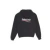 Hoodie met Political Campaign-opdruk, zwart 570792TBV141000