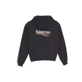 Hoodie met Political Campaign-opdruk, zwart 570792TBV141000