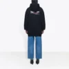 Hoodie met Political Campaign-opdruk, zwart 570792TBV141000