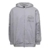Hoodie met print en ritssluiting, small fit “Grijs” 744454TOVN41167