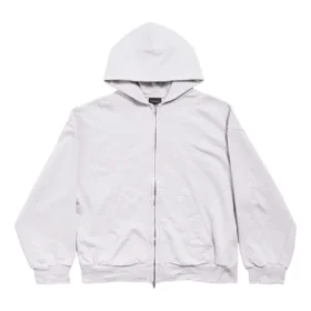 Hoodie met rits aan de achterkant, normale pasvorm “Dirty White baby-pink” 803264TSVP12420