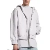 Hoodie met rits aan de achterkant, normale pasvorm “Dirty White baby-pink” 803264TSVP12420