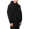 Hoodie met rits en geborduurd logo “Zwart” 674719TLVH81070