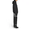 Hoodie met rits en Sticky Note-logo, medium pasvorm “Black Faded” 744457TOVD31055
