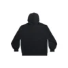 Hoodie met ritssluiting en lussen aan de buitenkant, small fit “Black Faded” 744454TOVF51055