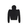 Hoodie met ronde schouder en ritssluiting “Black” 767880TNV611000