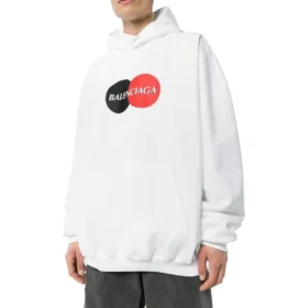 Hoodie met uniformlogo-print “Wit” 620973TIV809000