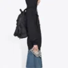 Hoodie met veelkleurige logoprint, zwart 578135TJVI62771