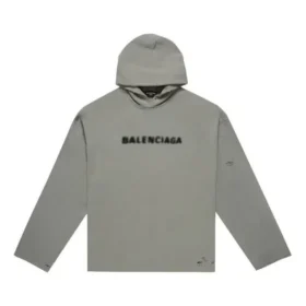 Hoodie met vervaagd logo en distressed-look “Grijs” 661711TKVD68174