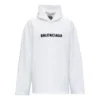 Hoodie met vervaagd logo en distressed-look “White” 661711TKVD69040