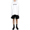 Hoodie met vervaagd logo en distressed-look “White” 661711TKVD69040