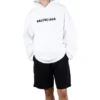 Hoodie met vervaagd logo en distressed-look “White” 661711TKVD69040