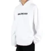 Hoodie met vervaagd logo en distressed-look “White” 661711TKVD69040