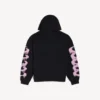 Hoodie voor heren met ‘wet brush’-effect en medium pasvorm in zwart