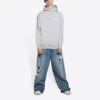Hoodie voor Political Campaign, medium pasvorm “Grijs” 600583TKVI91379