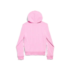 Hoodie zonder logo met ritssluiting, small fit “Lichtroze Wit” 788243TQVK55708