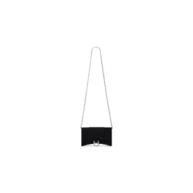 Hourglass fluwelen jersey portemonnee aan ketting “Zwart” 6560502AAPT1000
