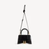 Hourglass-handtas voor dames, XS, in zwart