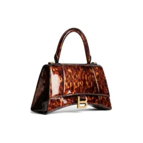 Hourglass kleine handtas met schildpadprint “Brown” 5935462AAZK2126
