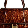 Hourglass kleine handtas met schildpadprint “Brown” 5935462AAZK2126