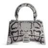 Hourglass Xs-handtas met kettingborduursel “Silver” 7204712AARN8110
