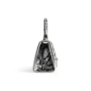 Hourglass Xs-handtas met kettingborduursel “Silver” 7204712AARN8110