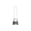 Hourglass Xs-handtas met kettingborduursel “Silver” 7204712AARN8110
