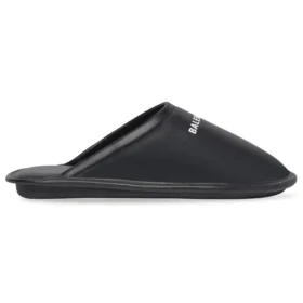 Huispantoffels van kalfsleer “Zwart”  736288WB7211090