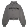 Human Being ronde Hoodie met rits “Donkergrijs” 827153TSVB91441