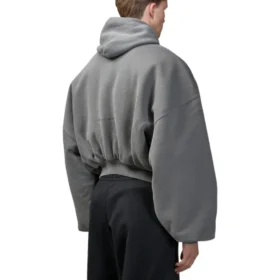 Human Being ronde Hoodie met rits “Donkergrijs” 827153TSVB91441