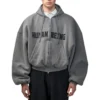 Human Being ronde Hoodie met rits “Donkergrijs” 827153TSVB91441