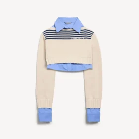Hybride damestrui in marineblauw/wit