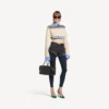 Hybride damestrui in marineblauw/wit