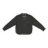 Hybride shirt met V-hals “Anthracite Black White” 704271T41301163