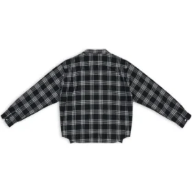 Hybride shirt met V-hals “Anthracite Black White” 704271T41301163