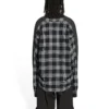 Hybride shirt met V-hals “Anthracite Black White” 704271T41301163